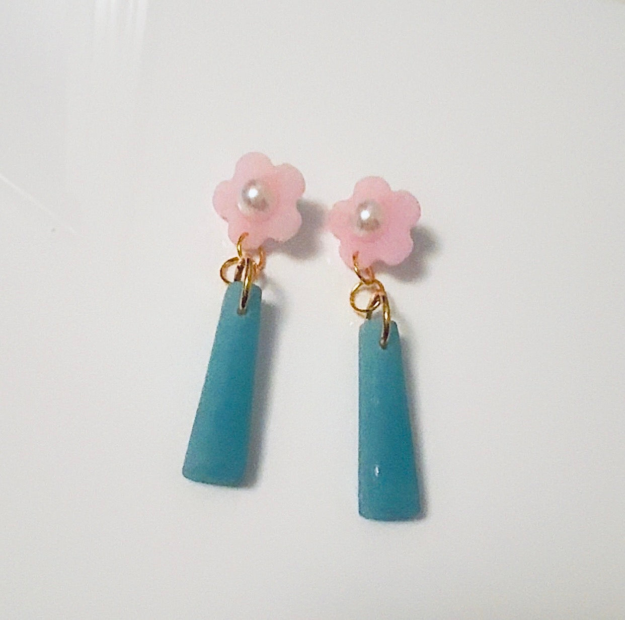 Blue Floral Tower Ear Candy
