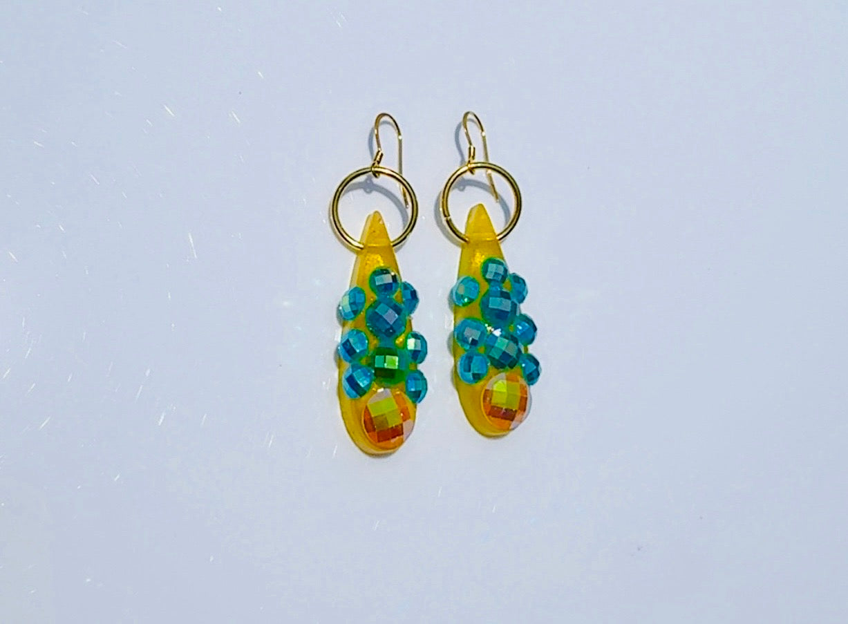 Golden Turqs Sundrop Earrings