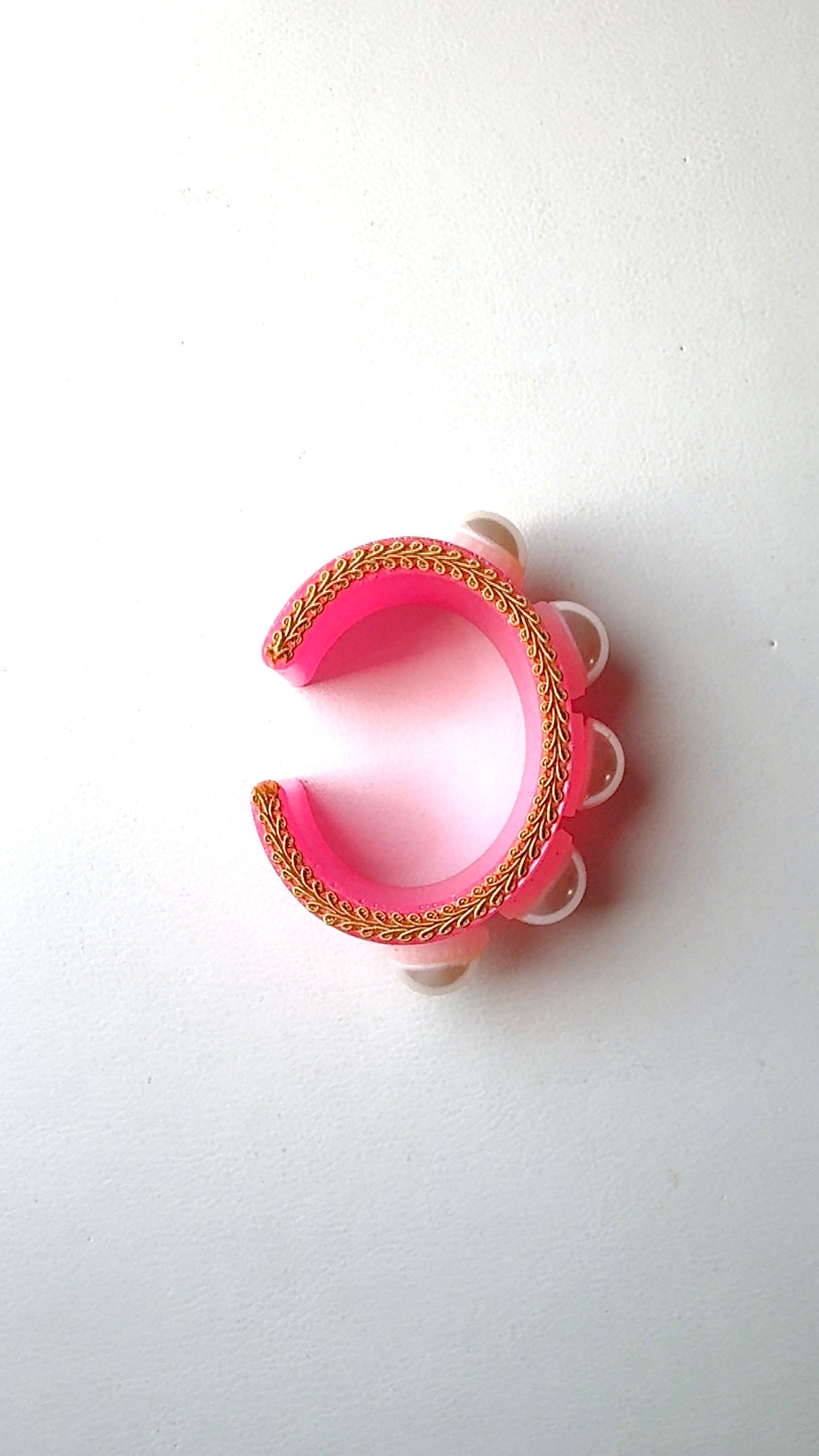Pink Big Pearl Cuff
