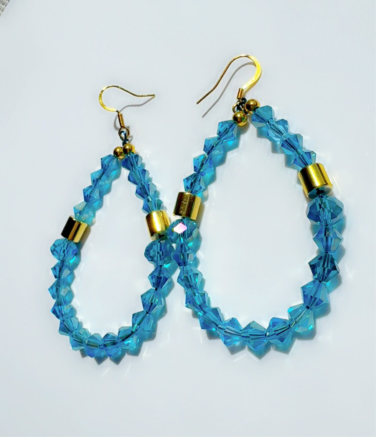 Blue Sky Crystal Earrings Candy