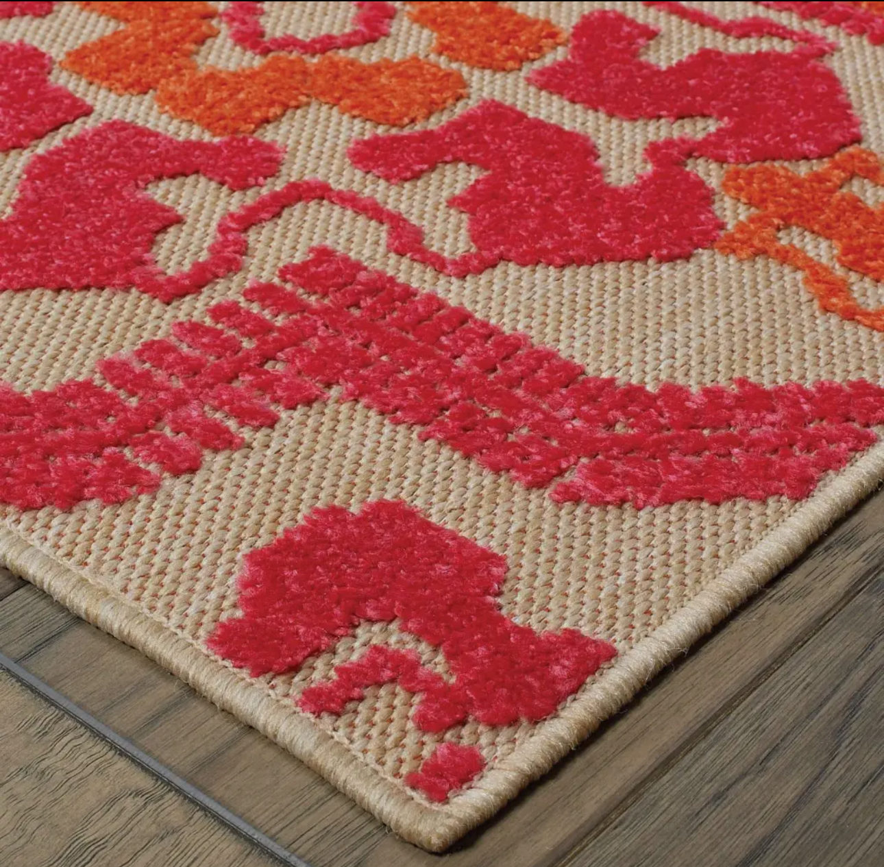 Handmade Pink Medallion Rug