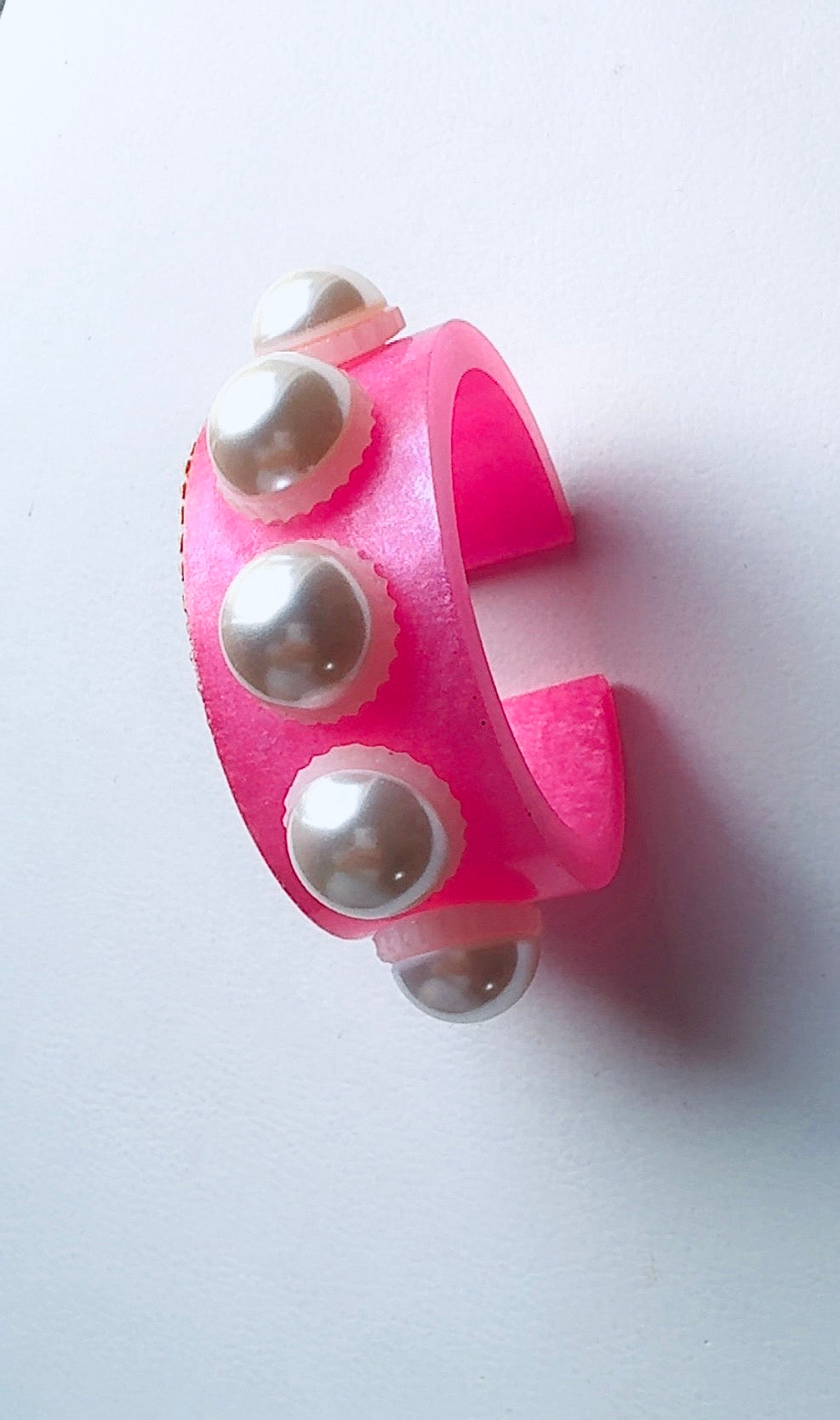 Pink Big Pearl Cuff