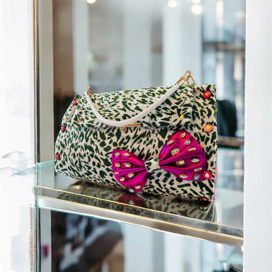 Wicked Green Cheetah Bag