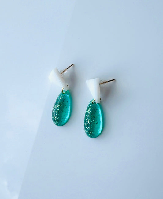 Blue Raindrop Dangles