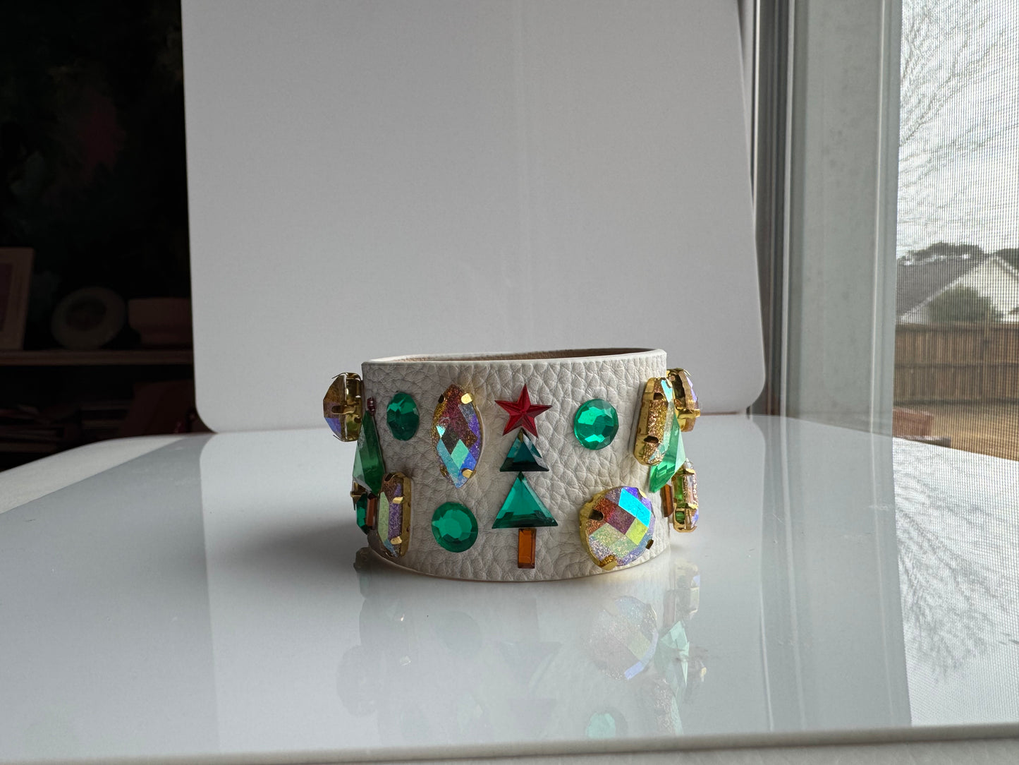 Christmas Cuff White