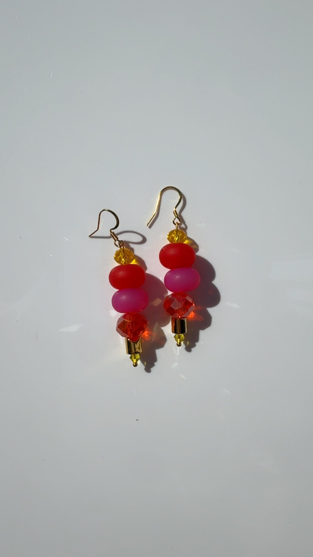 Sunset Crystal Stack Earrings