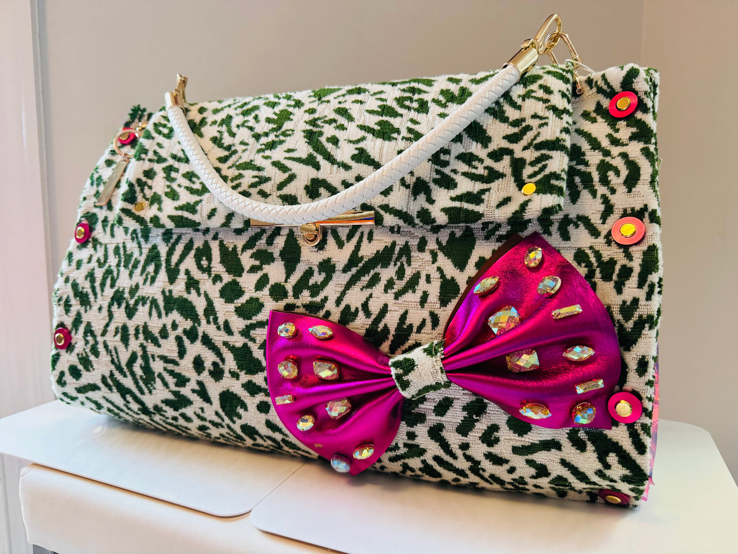 Wicked Green Cheetah Bag