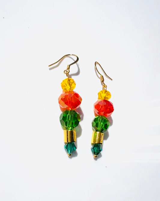 Crystal Kaleidoscope Stack Earrings