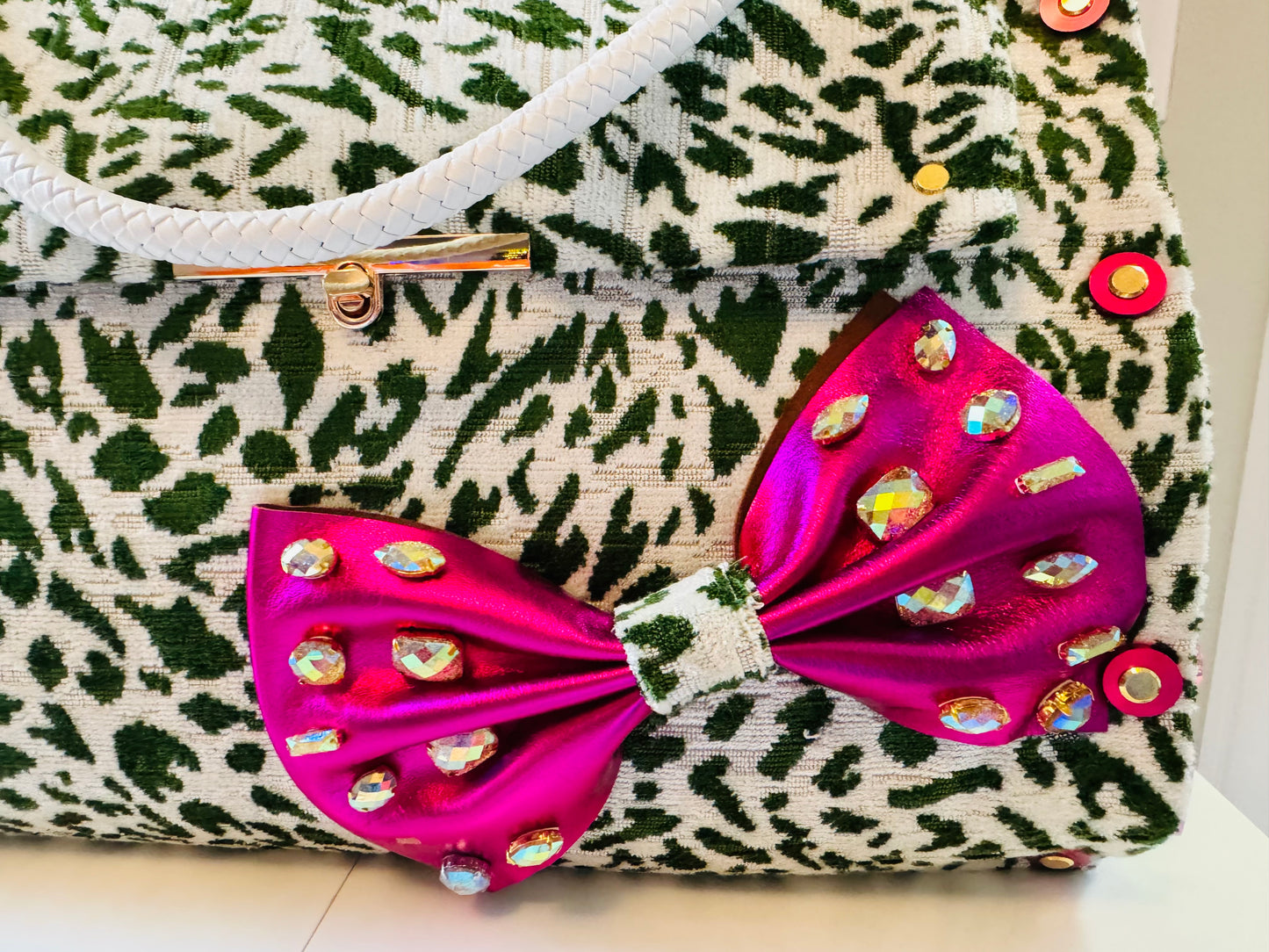 Wicked Green Cheetah Bag