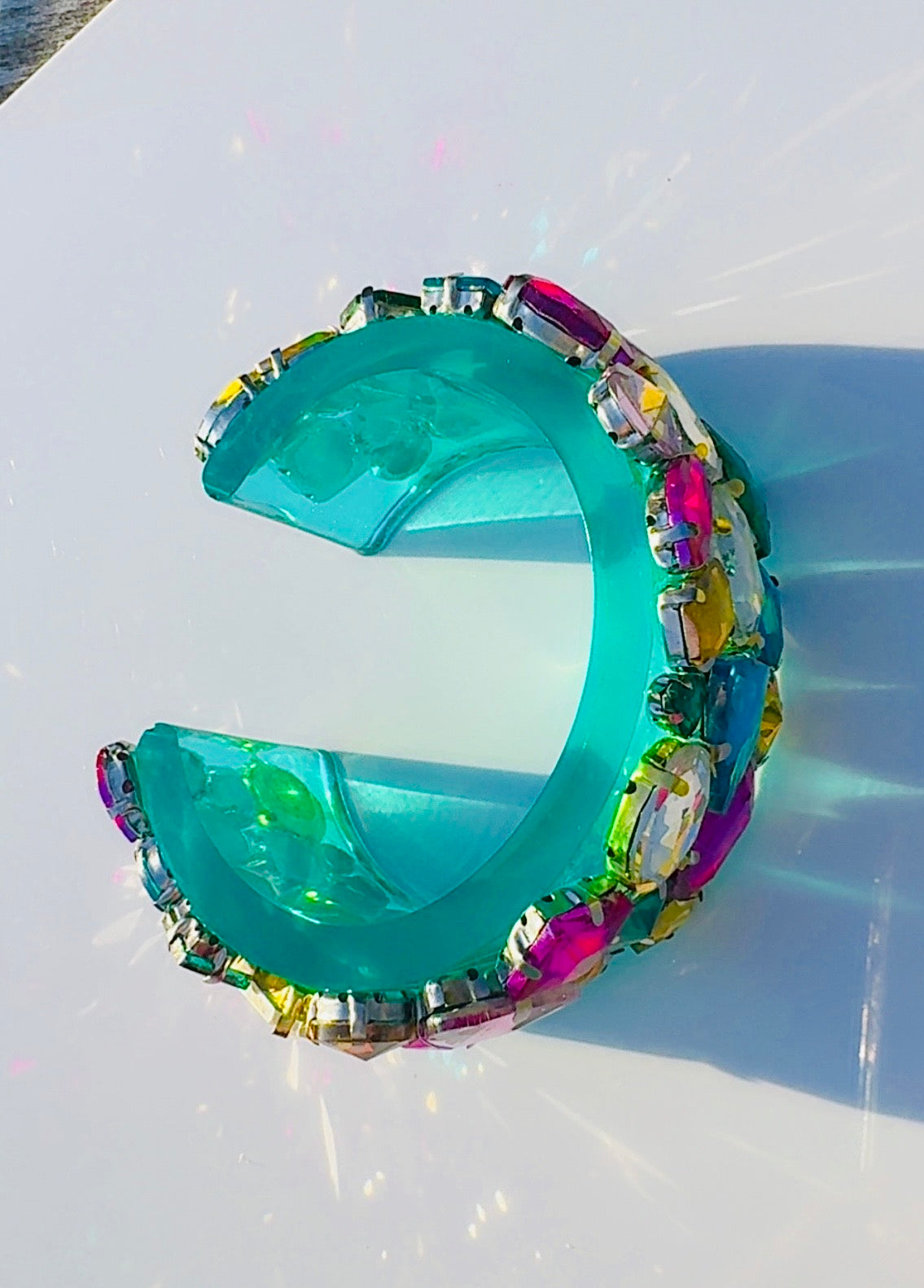 Kaleidoscope Cuff with Chain