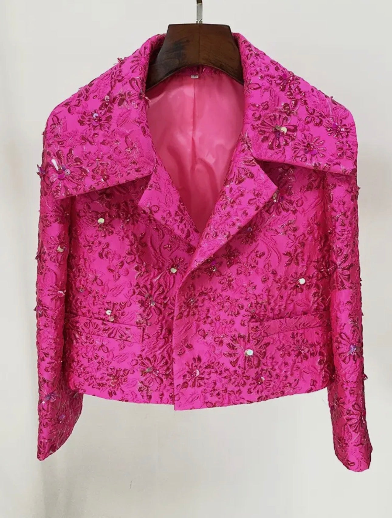 Bella Magenta Pink Crystal Jacket