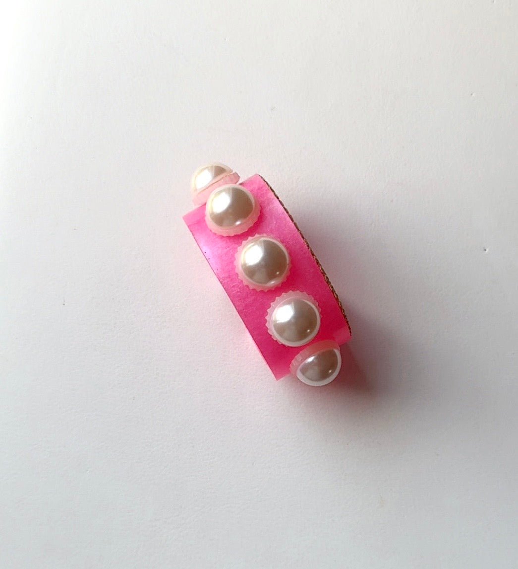 Pink Big Pearl Cuff