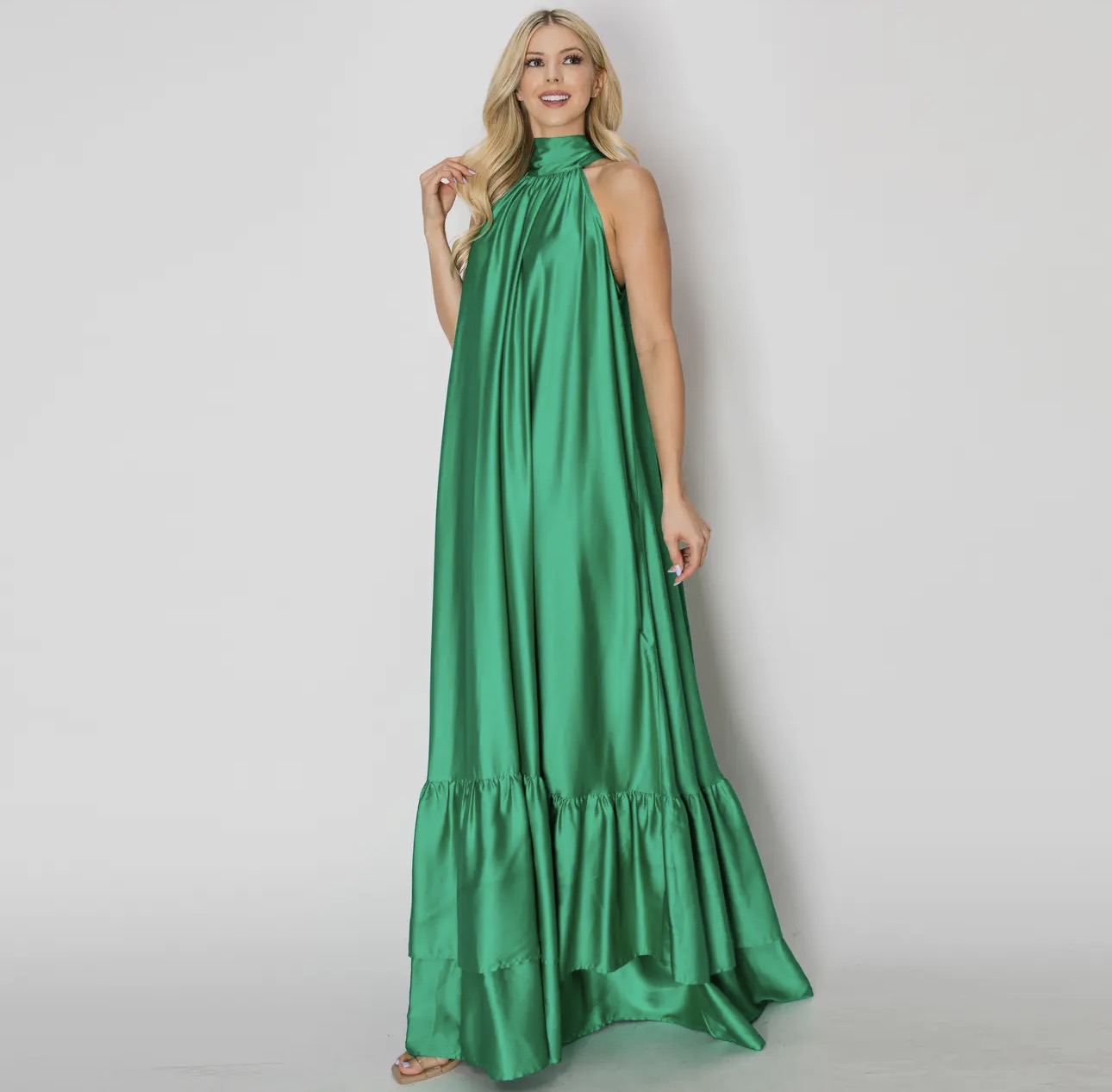Wicked Green Maxi Dress