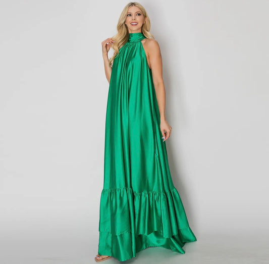 Wicked Green Maxi Dress