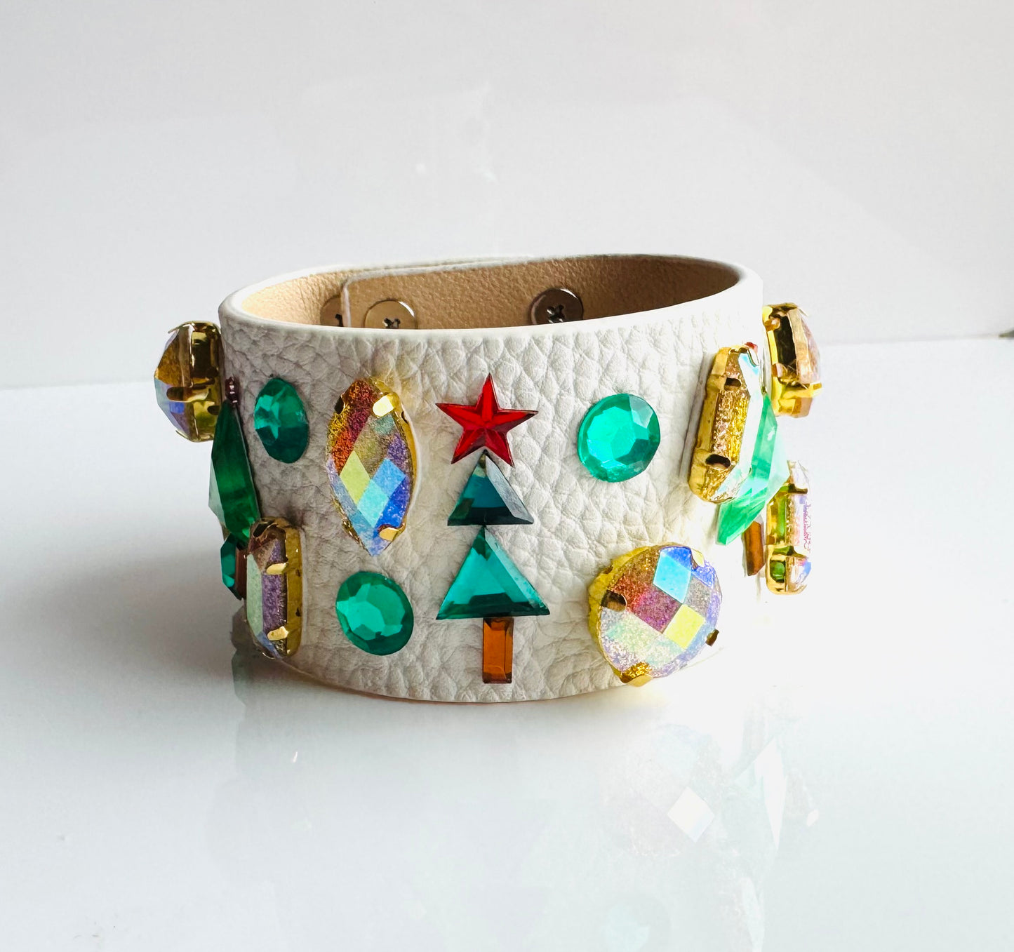 Christmas Cuff White
