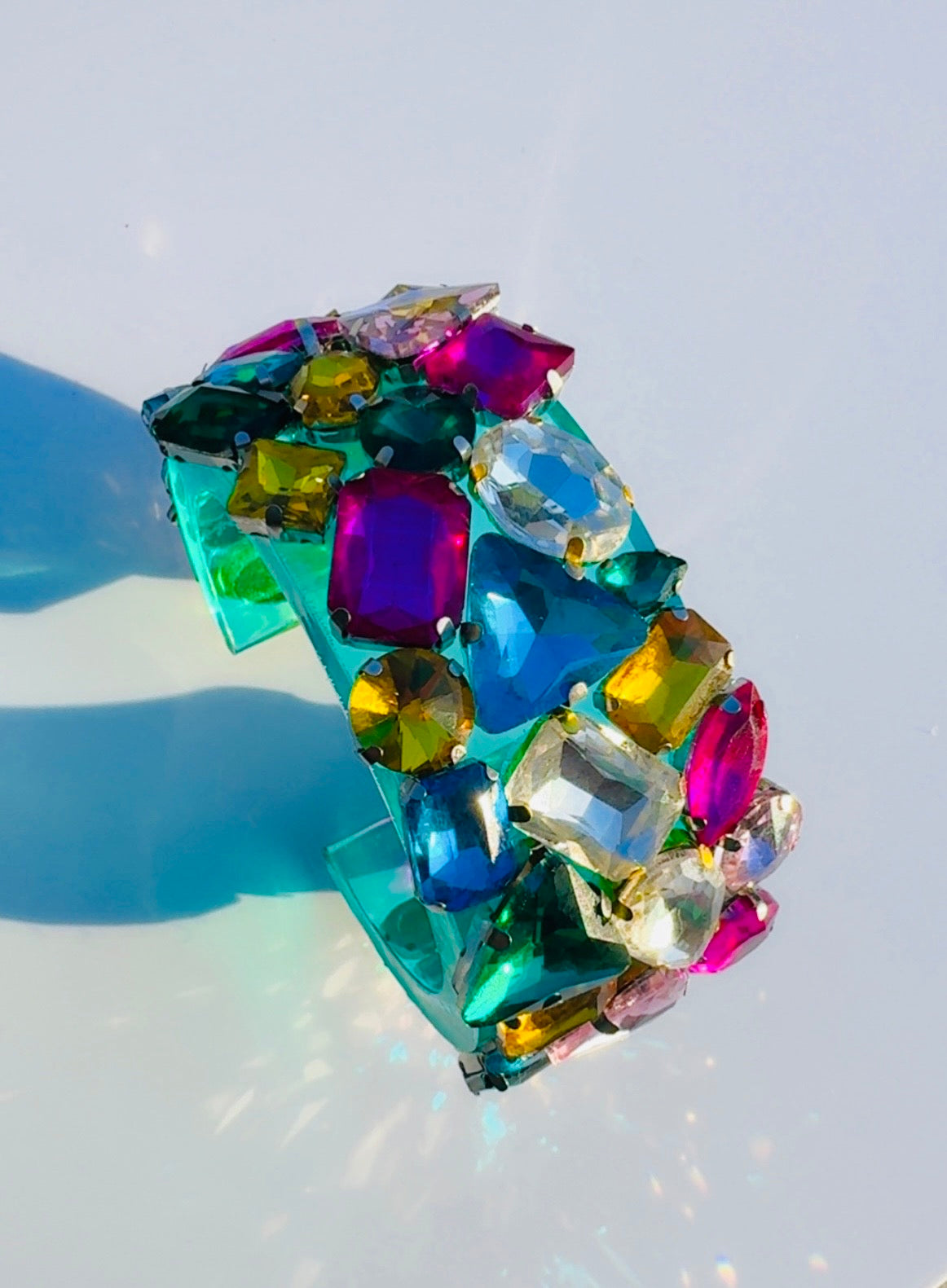 Kaleidoscope Cuff with Chain