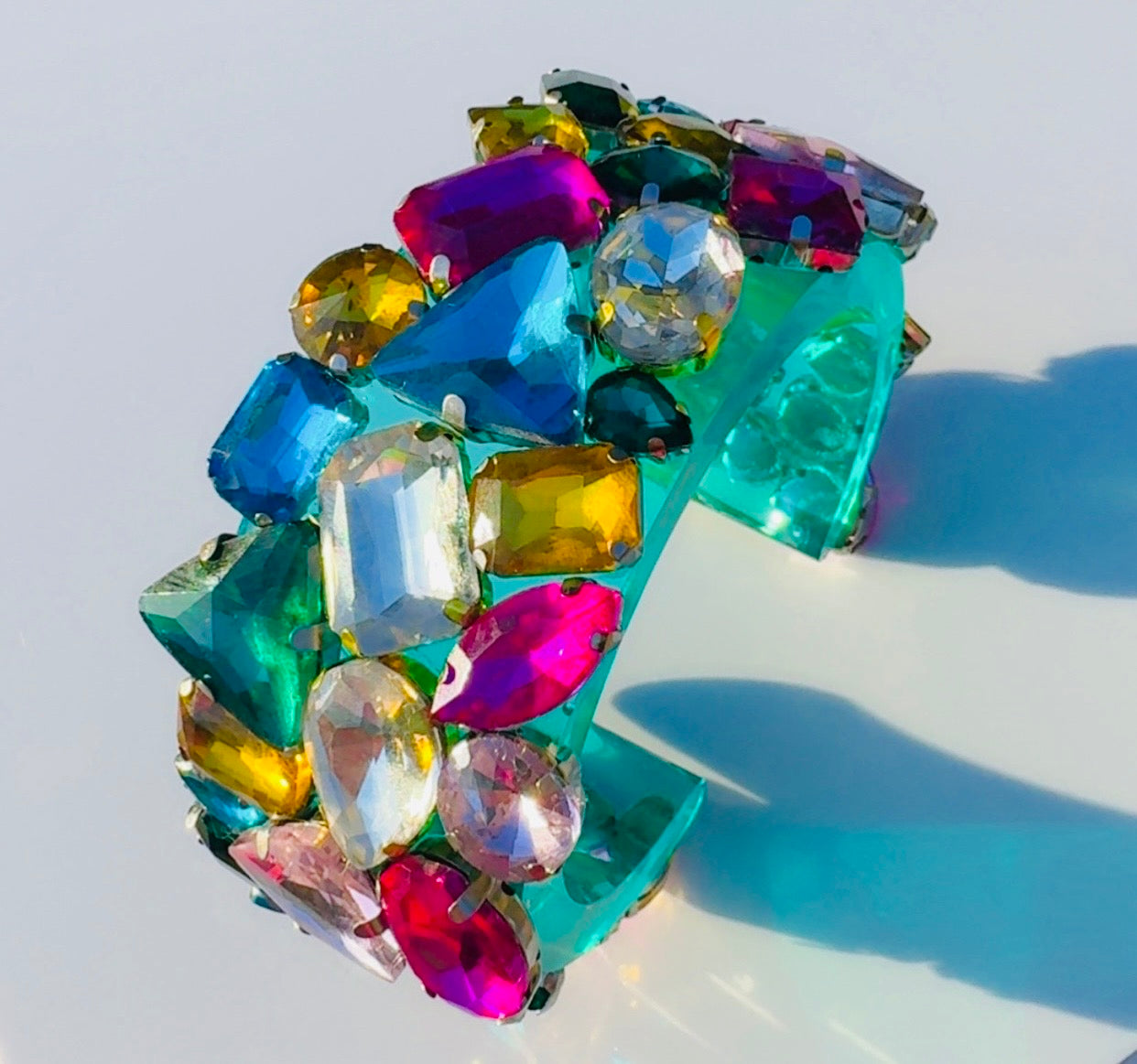 Kaleidoscope Cuff with Chain