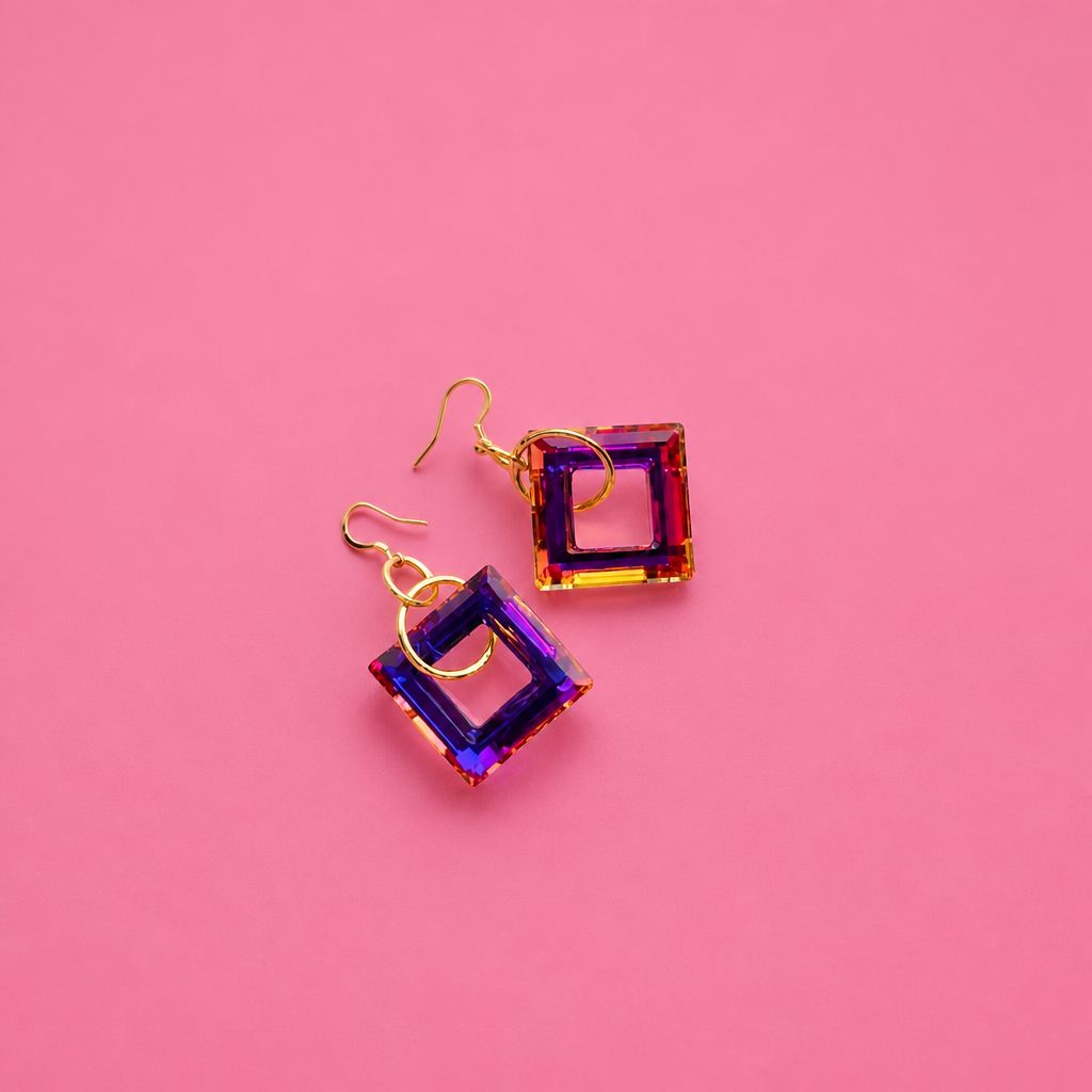 Cubist Glass Ear Candy