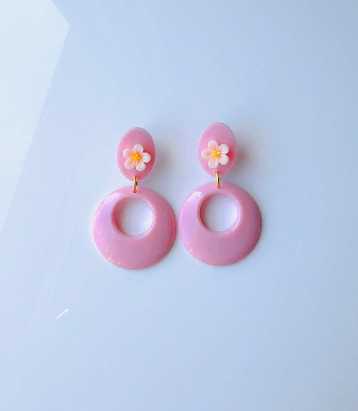 Retro Pink Floral Ear Candy
