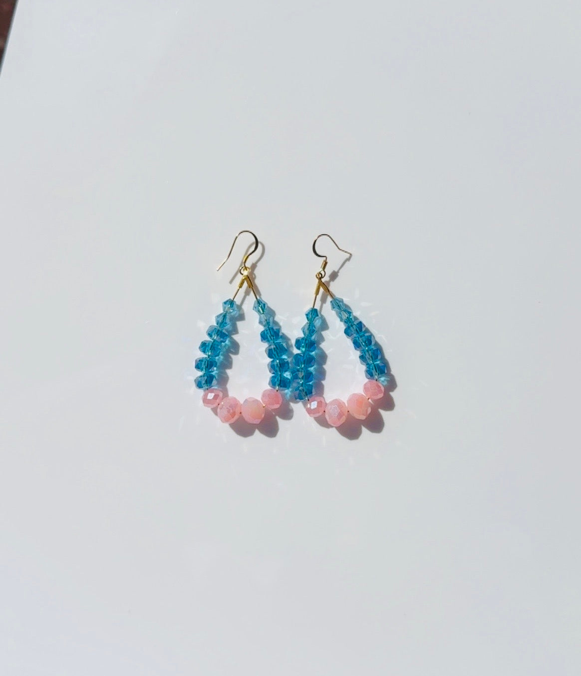 Blue and Pink Crystal Loops