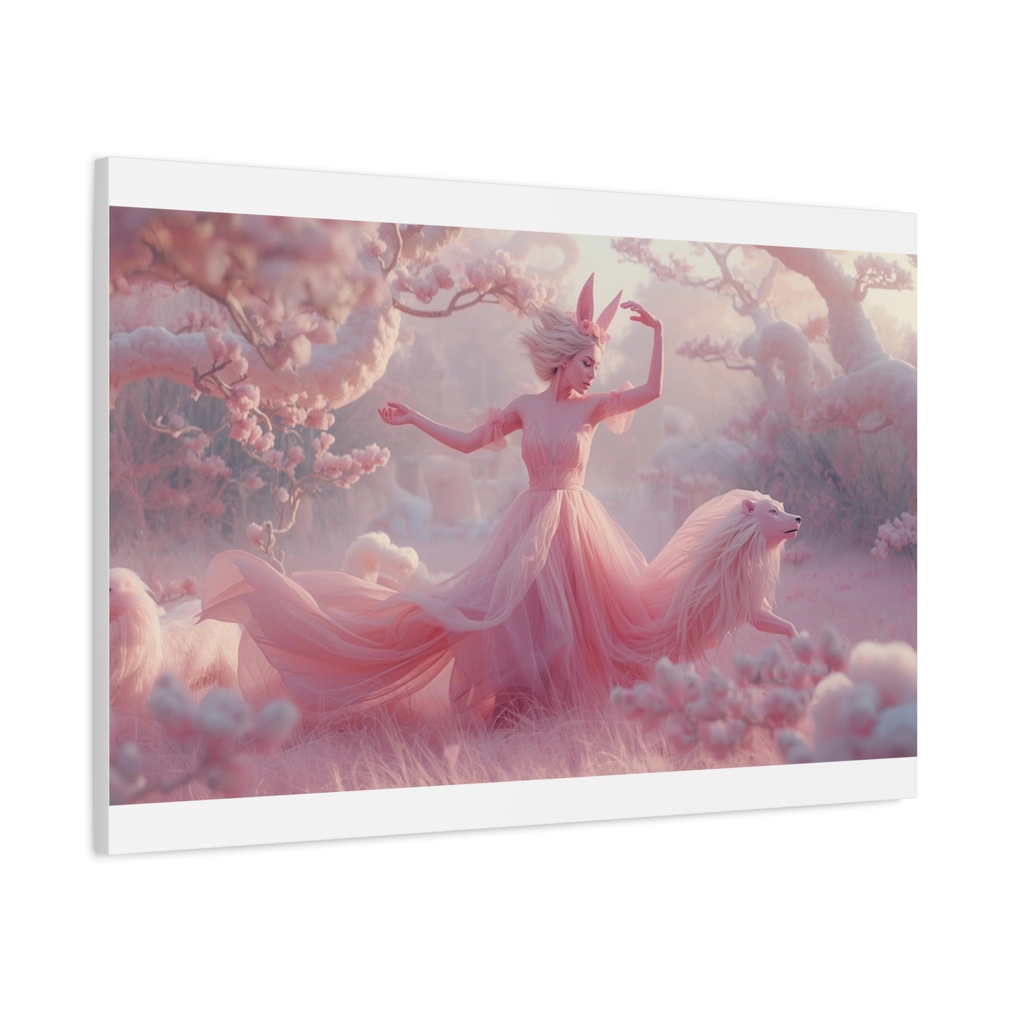 Cotton Candy Enchanted Forest Canvas Print