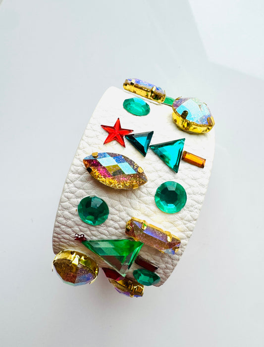 Christmas Cuff White