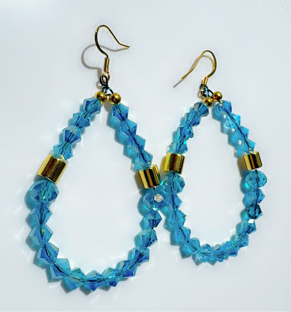 Blue Sky Crystal Earrings Candy