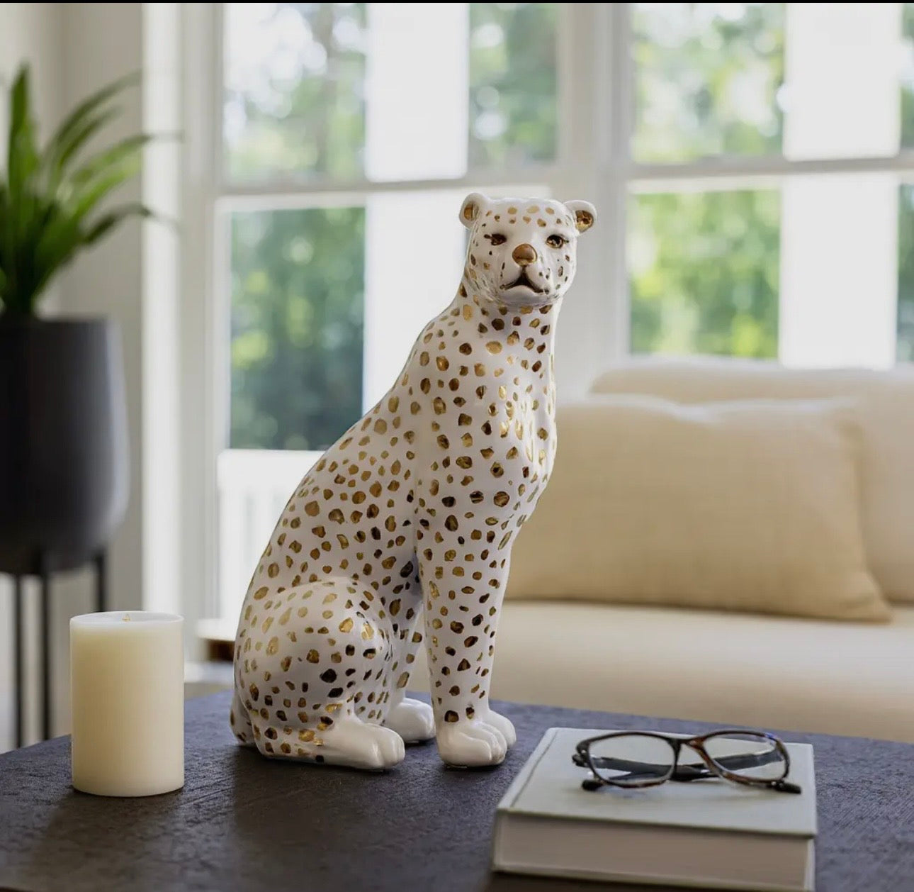 Ceramic Leopard 11”