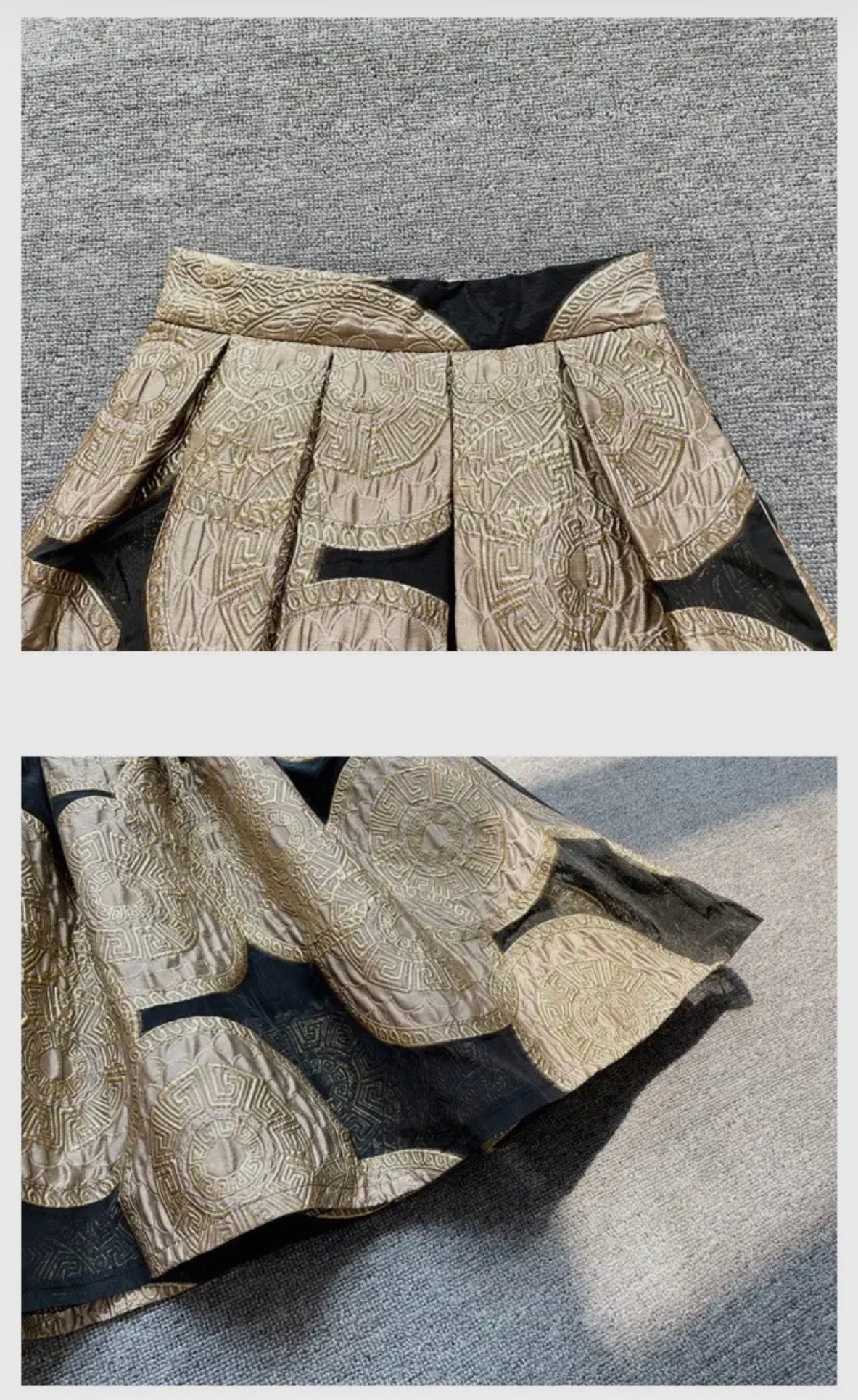 Embroidered Tutu Full Skirt