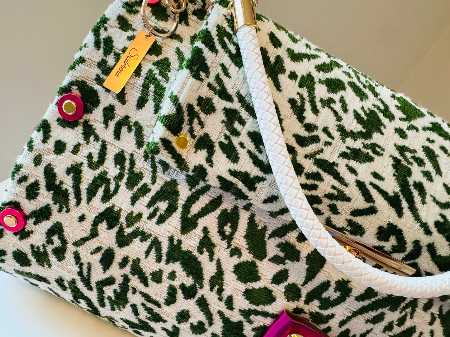 Wicked Green Cheetah Bag