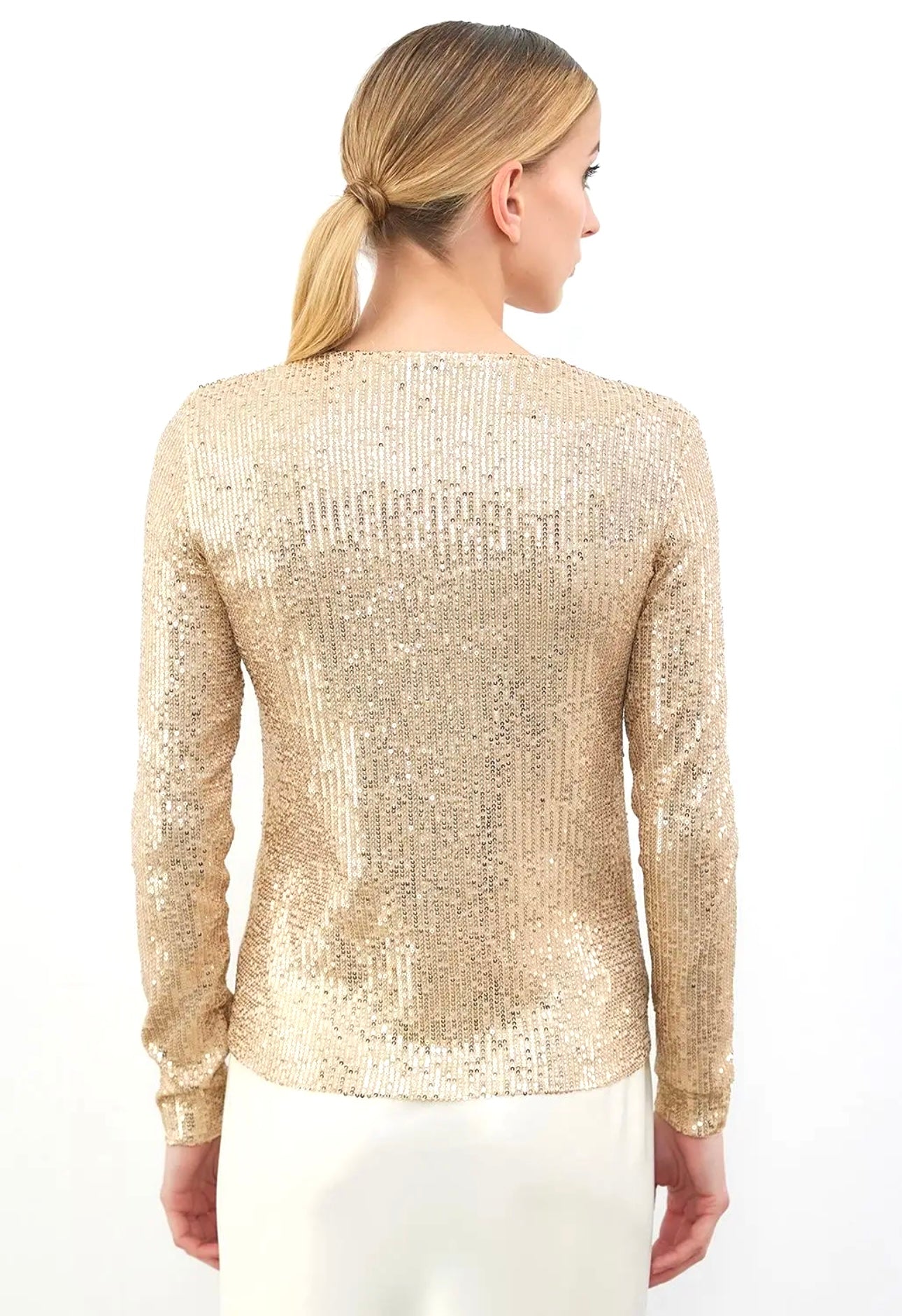 Gold Sequin Top