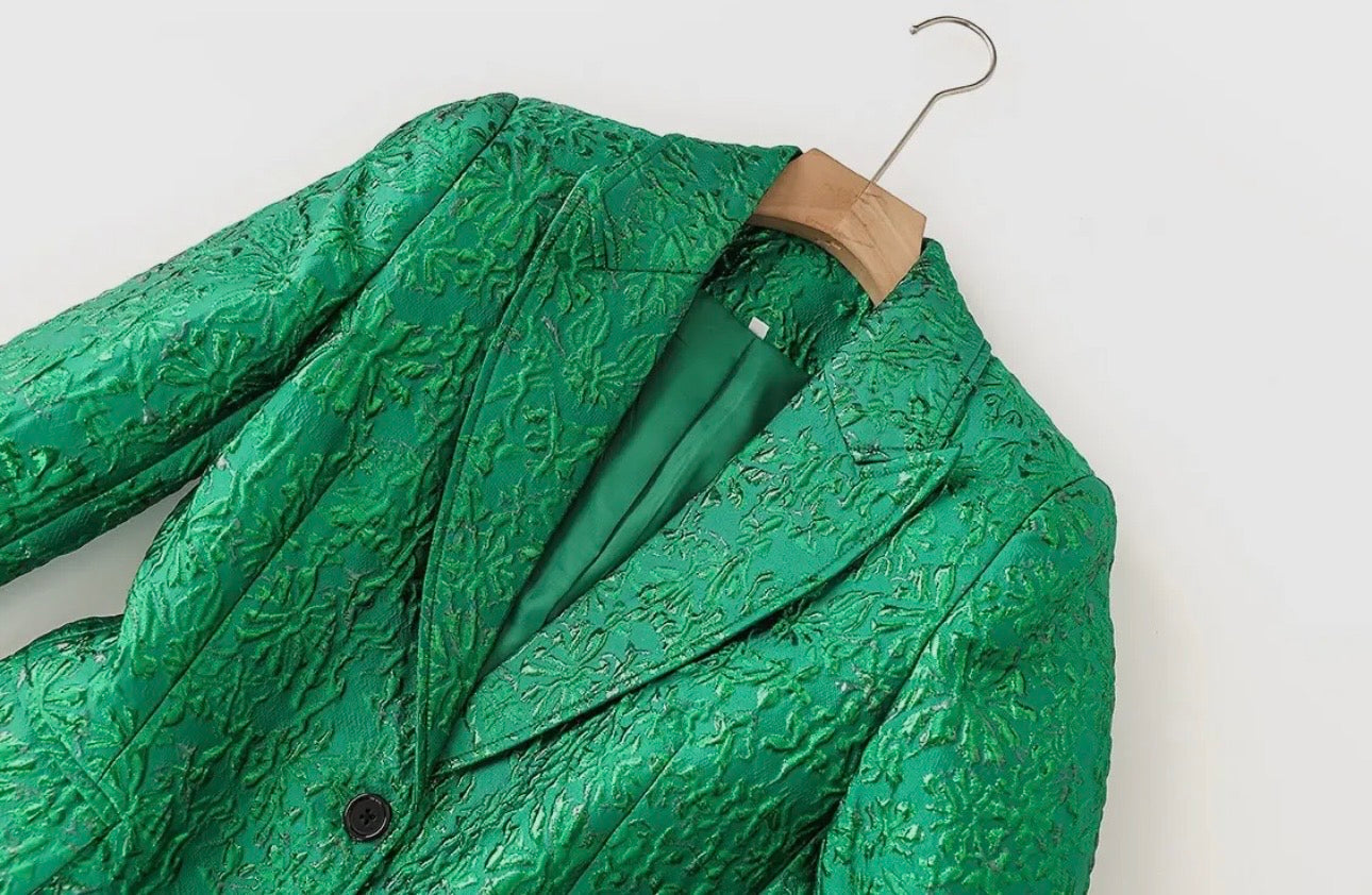 Ivy Green Textured Suit