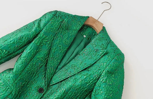 Ivy Green Textured Suit