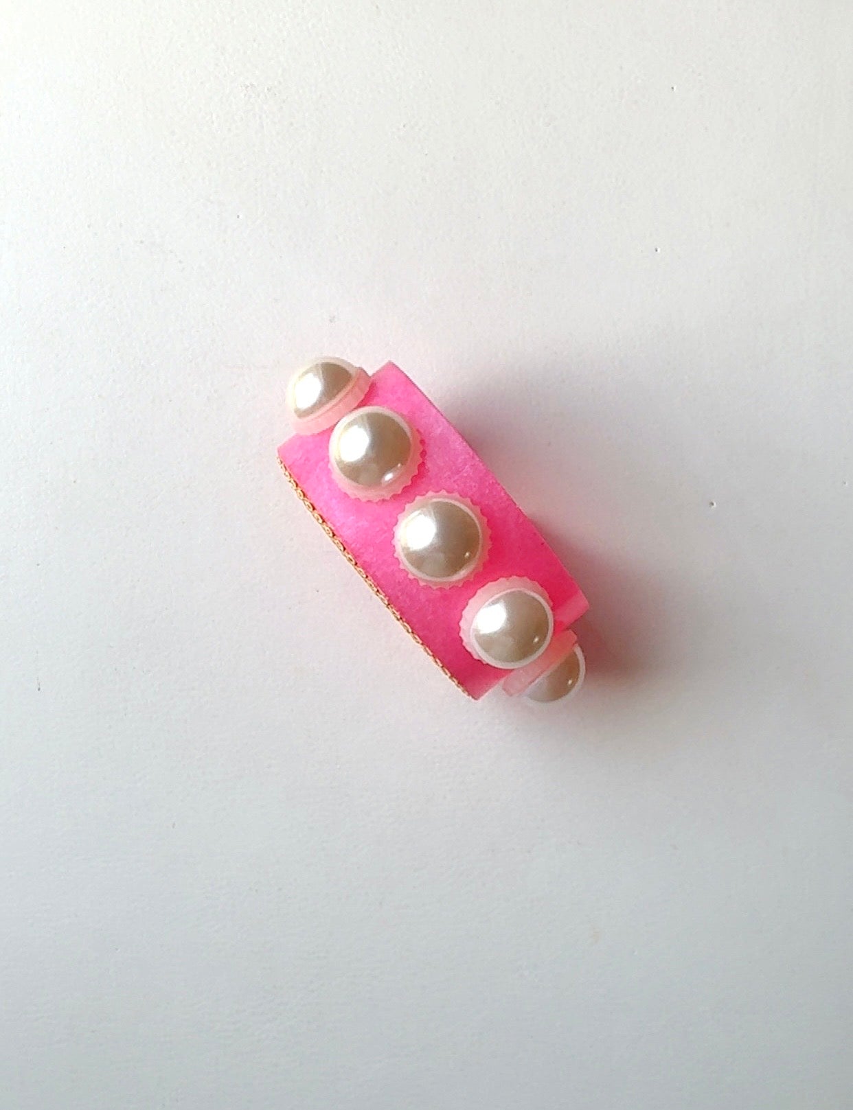 Pink Big Pearl Cuff