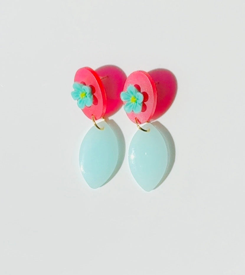 Blue Moon Flower Ear Candy