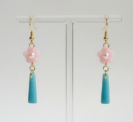 Blue Floral Tower Ear Candy