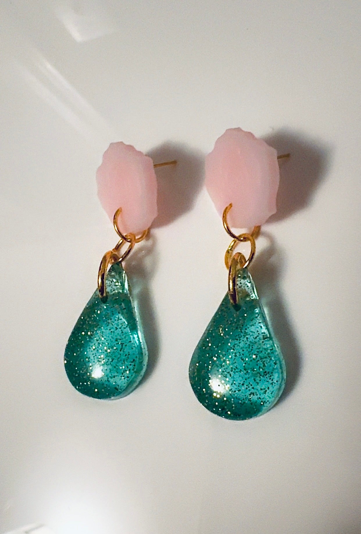 Blue Tear Drop Ear Candy