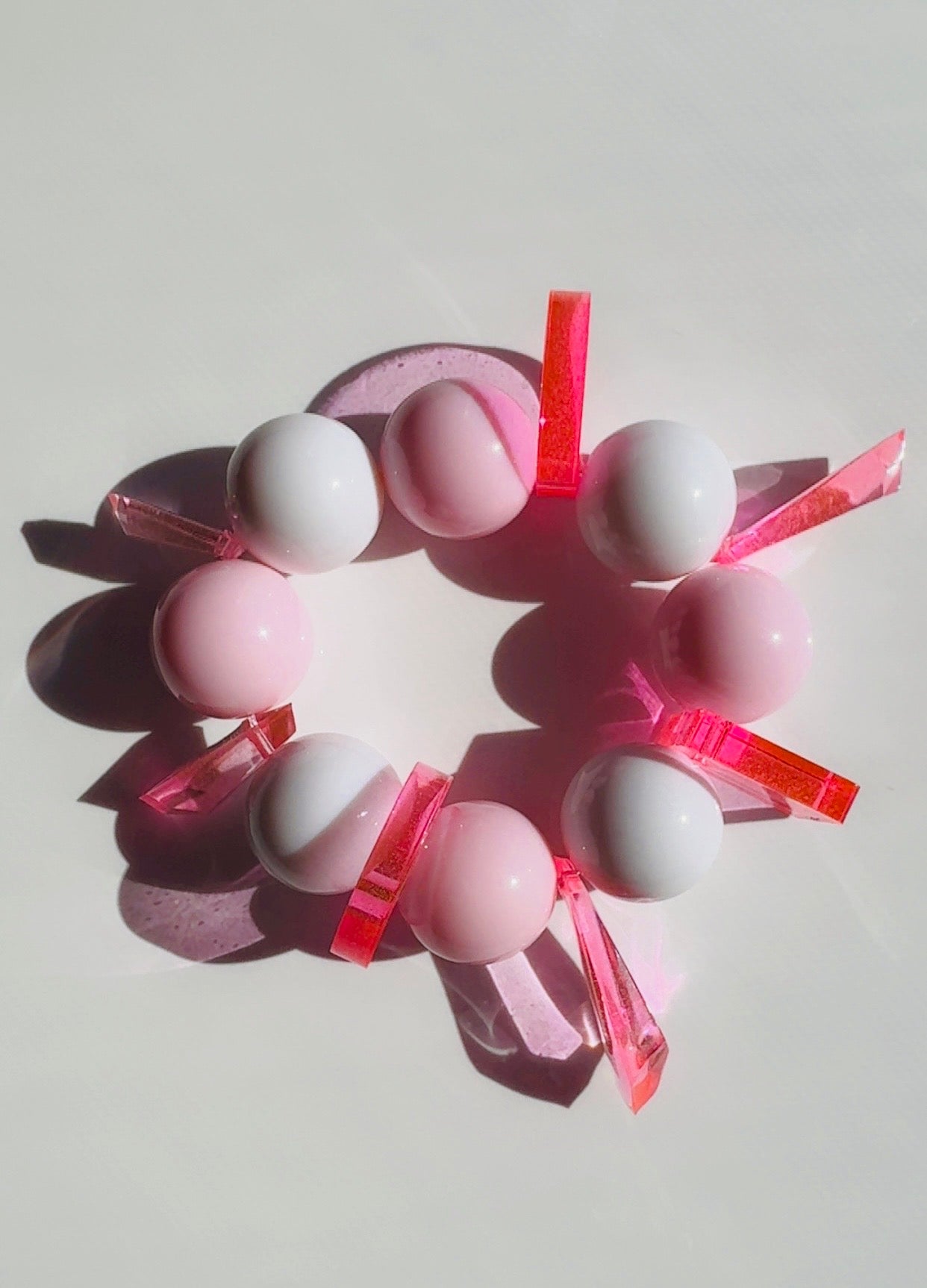 Pink Punk Geo bracelet ￼