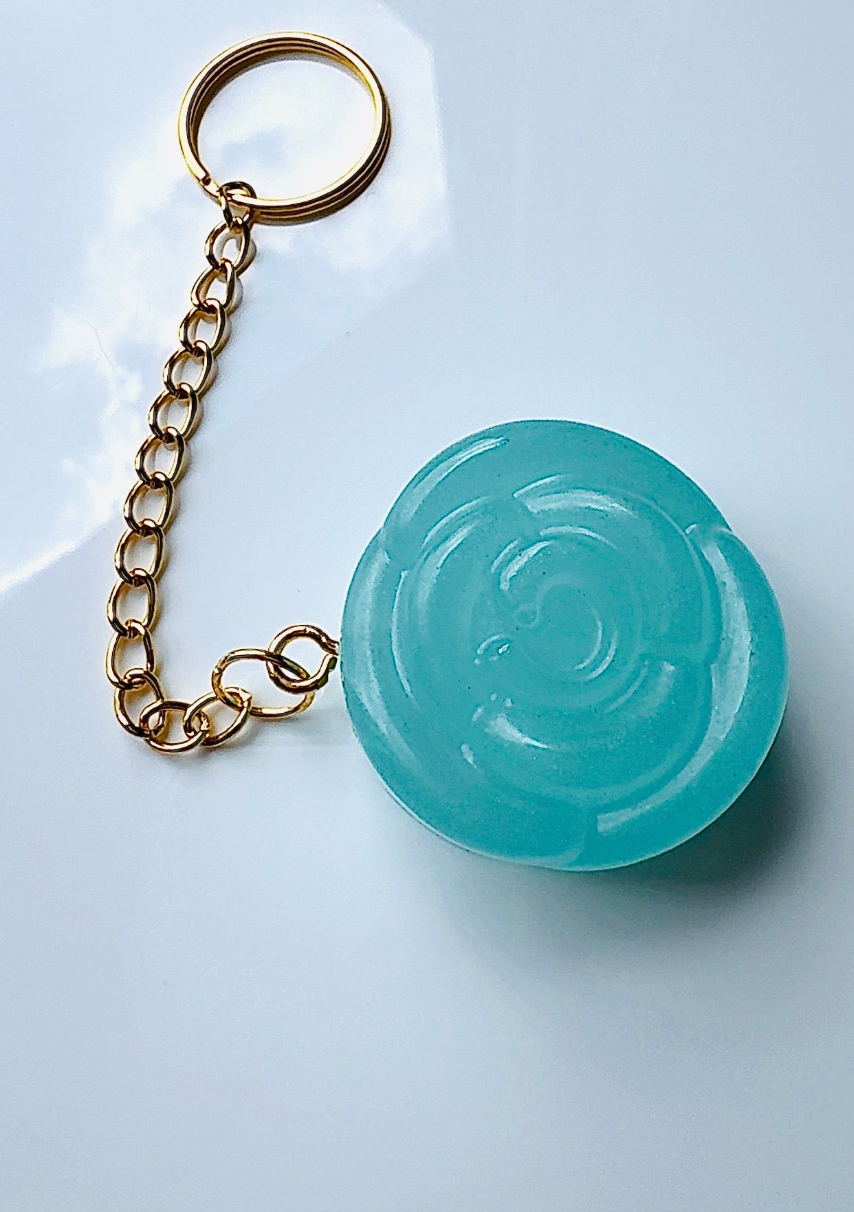 Floral Resin Keychain