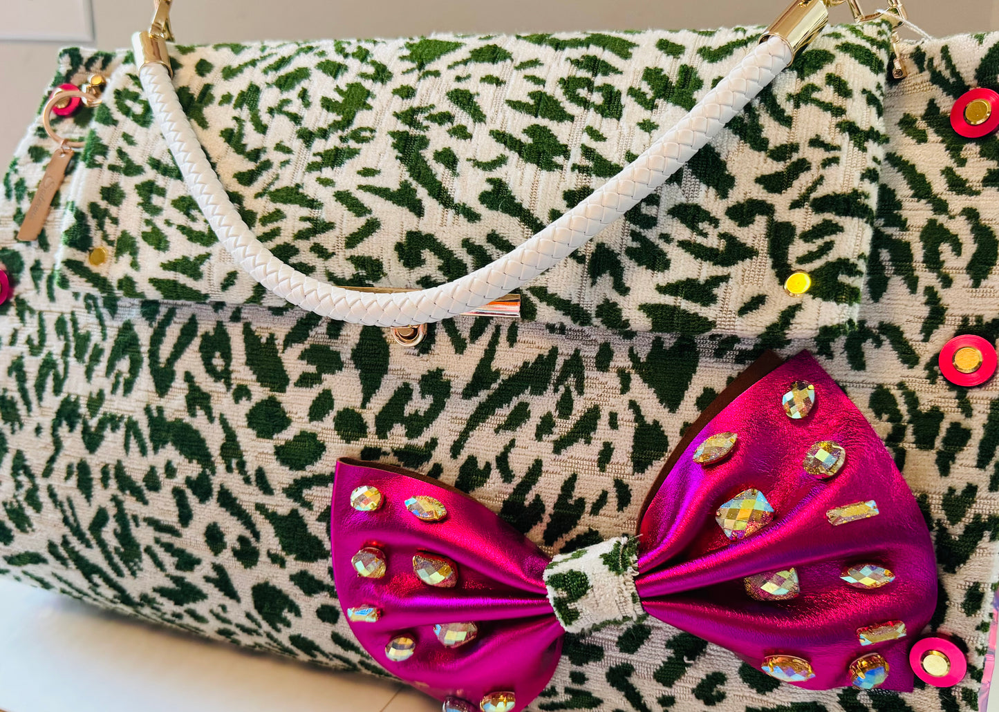 Wicked Green Cheetah Bag