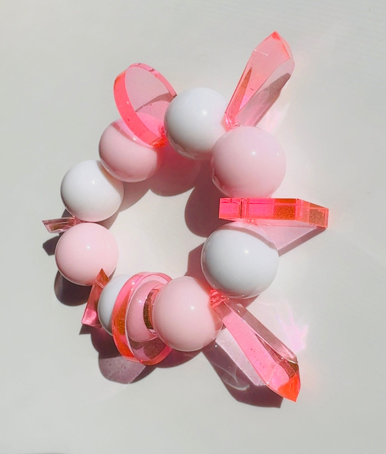 Pink Punk Geo bracelet ￼