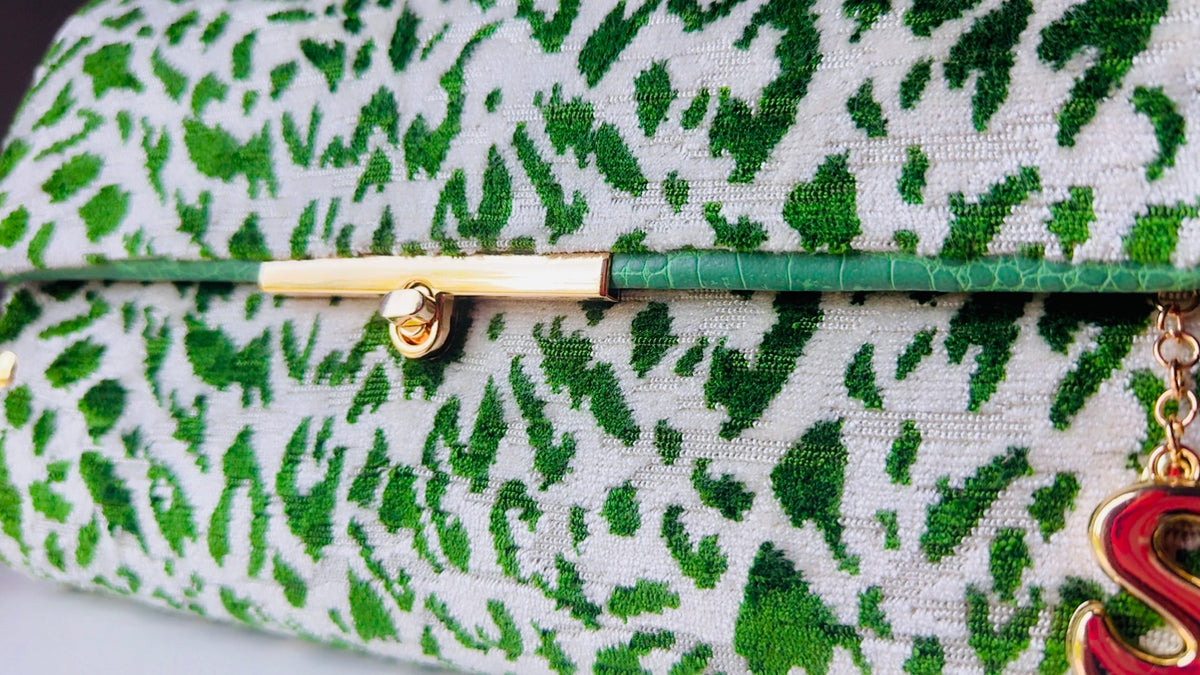 Wicked Green and Pink Clutch
