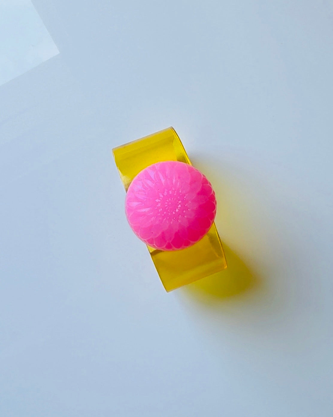 Golden Bubble Gum Dahlia Cuff