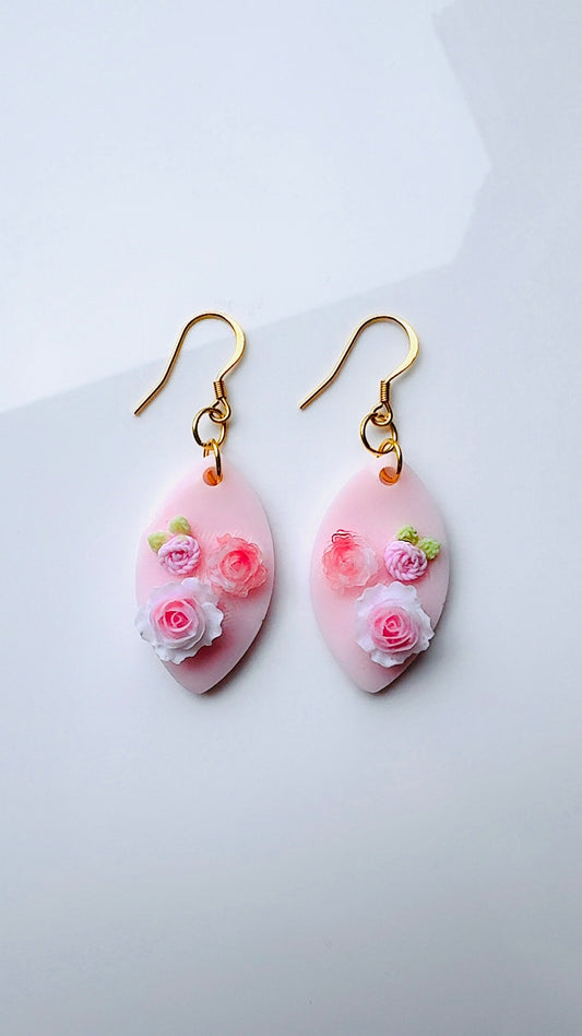 Pink Bouquet Earrings