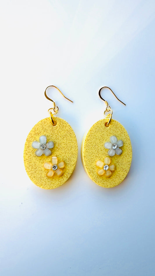 Yellow Stone Garden Earrings