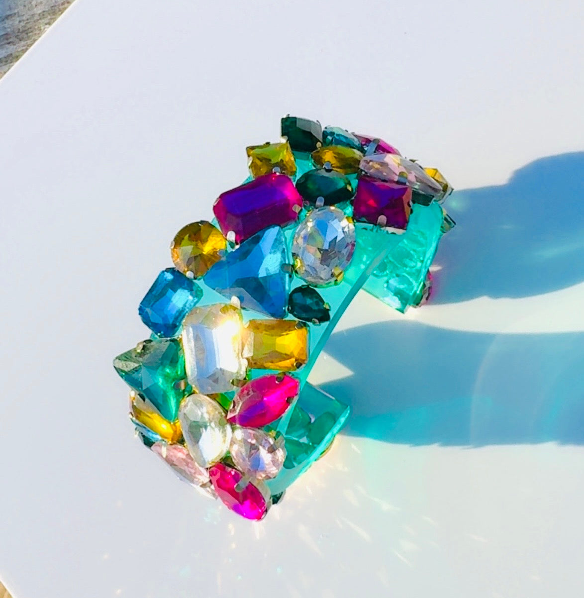 Kaleidoscope Cuff with Chain