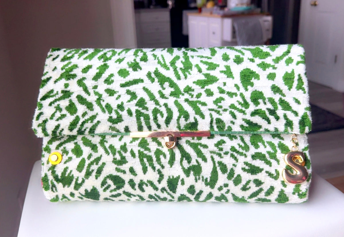 Wicked Green and Pink Clutch