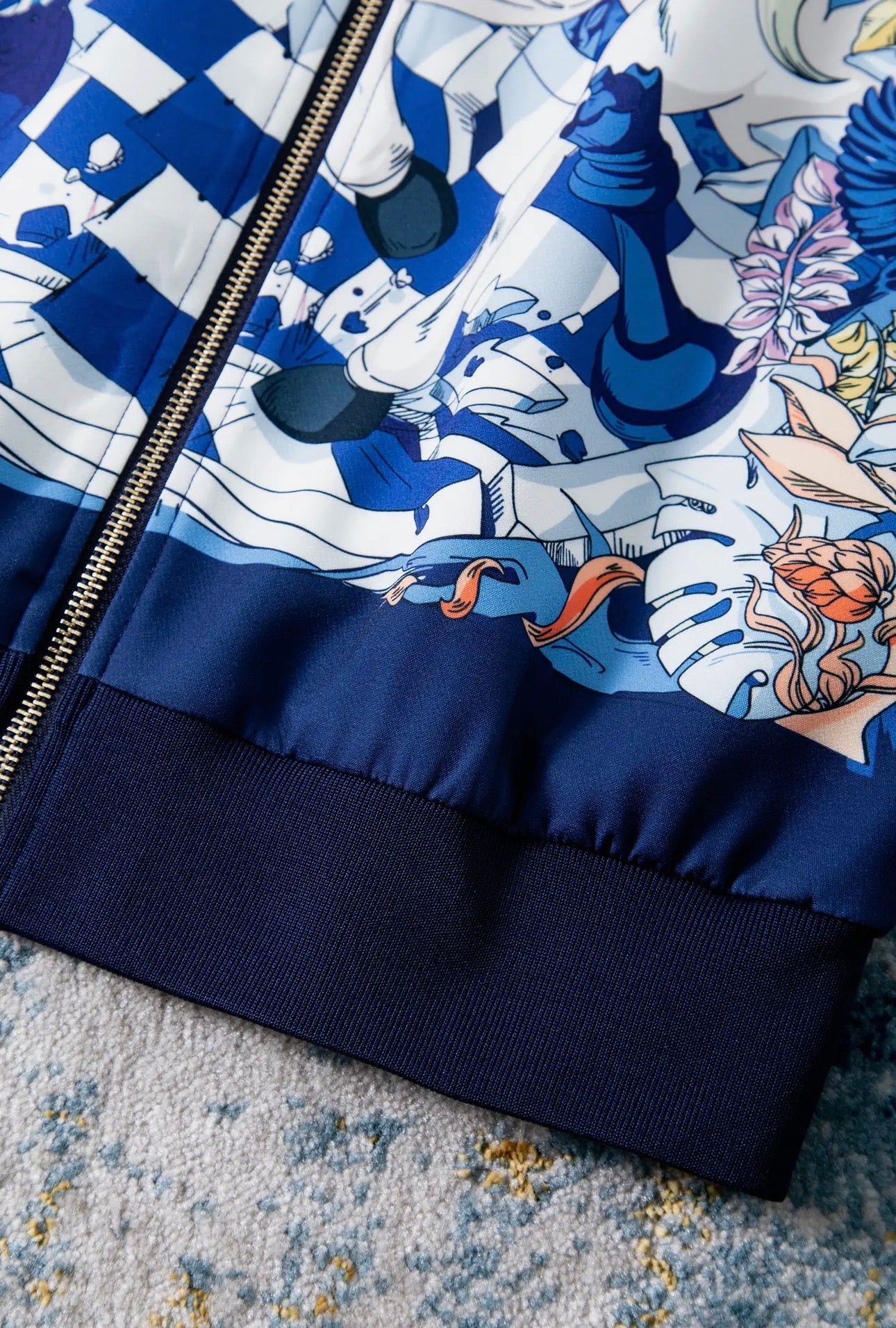 Blue Pony Cropped Jacket