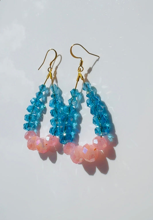 Blue and Pink Crystal Loops
