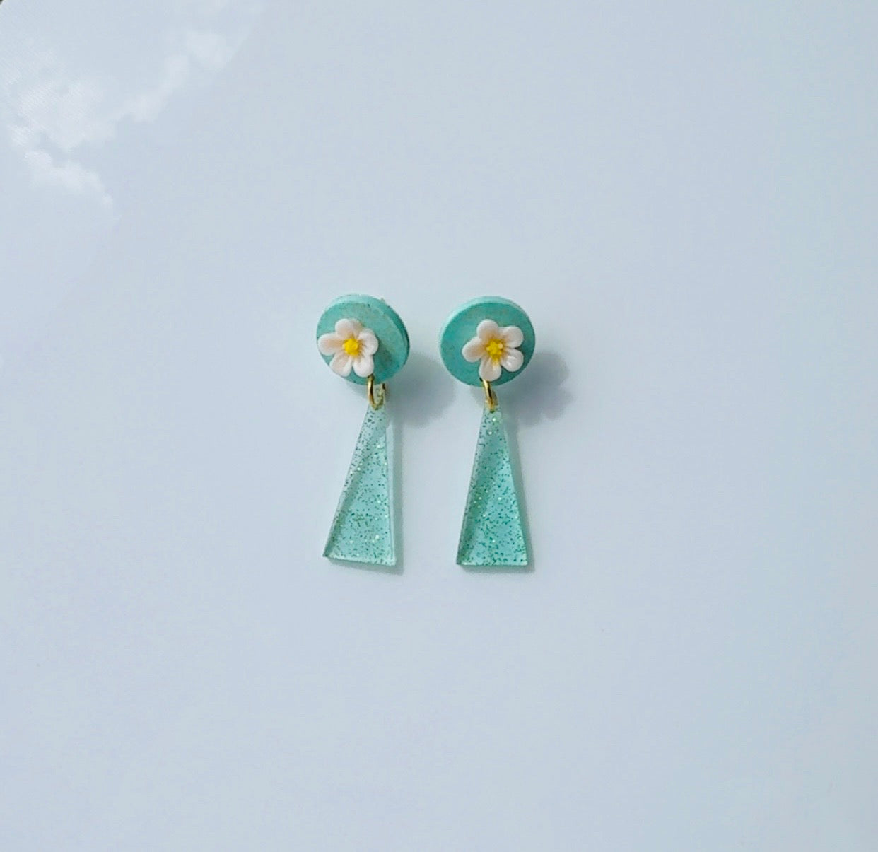 Turquoise Floral Dangle